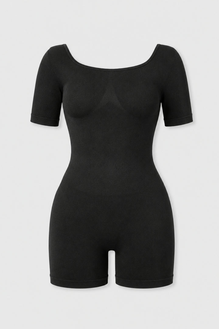 Megan | Scoop-Neck Sculpting Romper Bodysuit