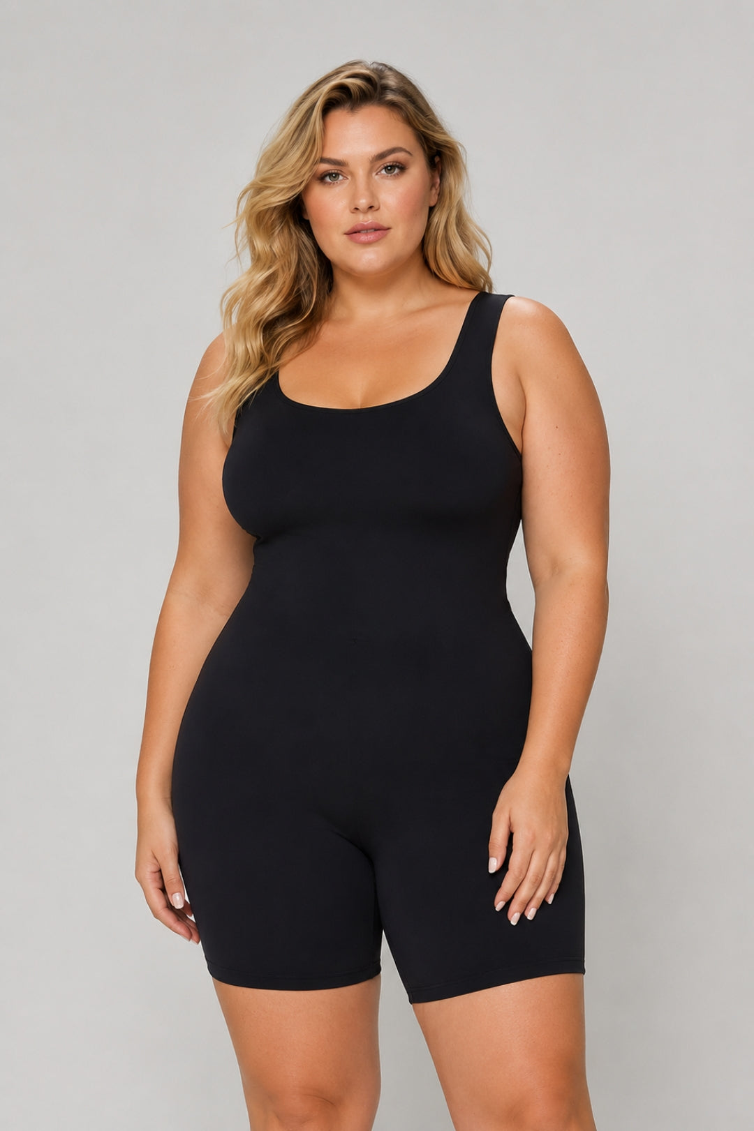 Lauren | Black Sculpting Romper Bodysuit