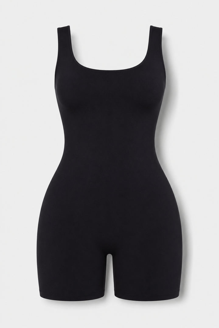 Lauren | Black Sculpting Romper Bodysuit
