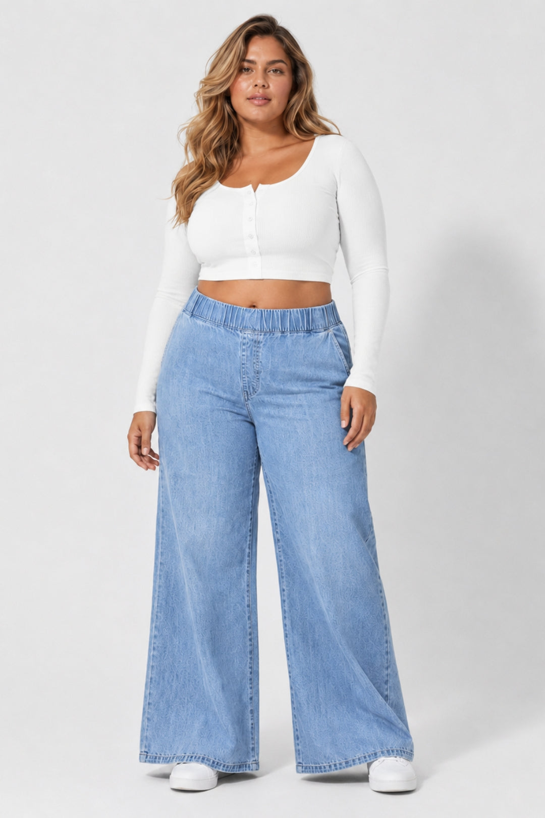 Jessica | Wide-Leg Light Denim Jeans