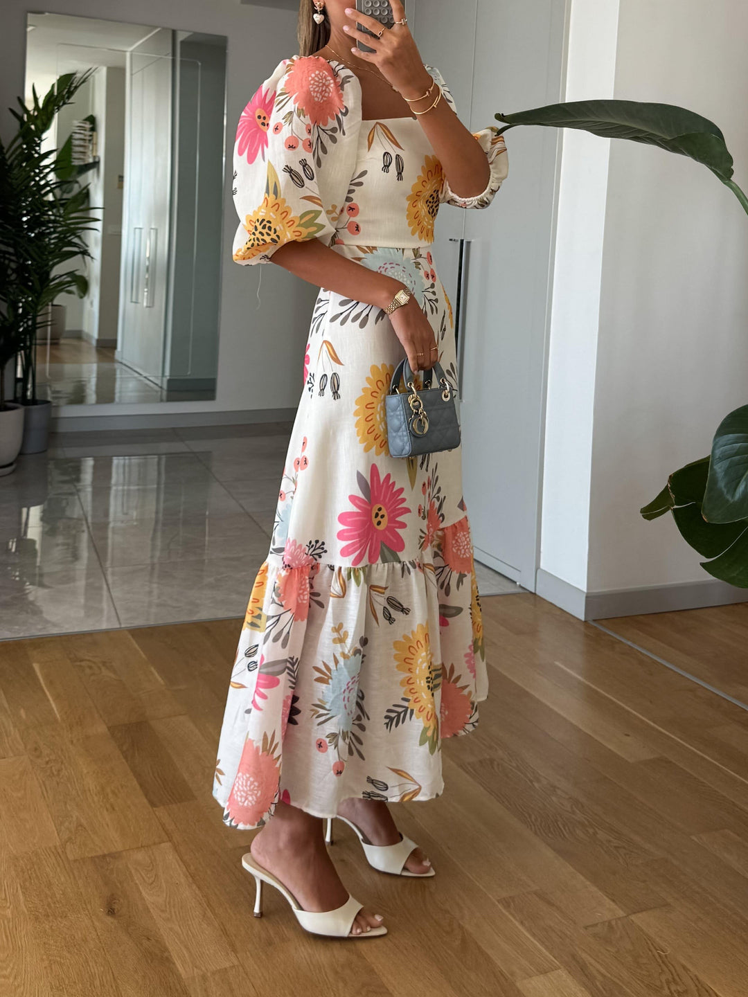 Puff Sleeve Dress | Elegant Design | Perfect for Any Occasion | Soft Cotton Blend