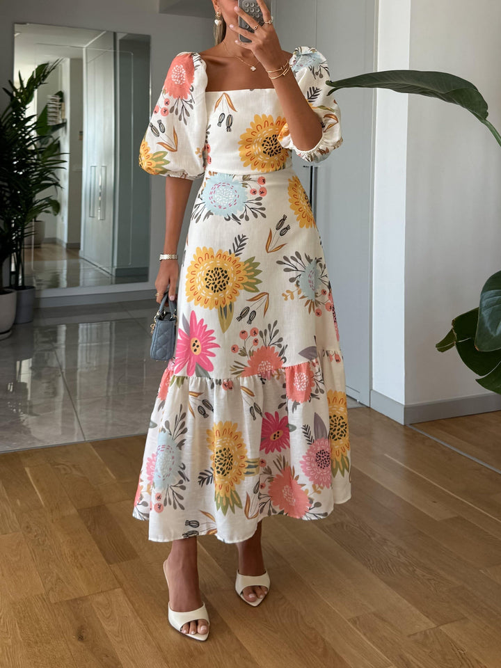 Puff Sleeve Dress | Elegant Design | Perfect for Any Occasion | Soft Cotton Blend