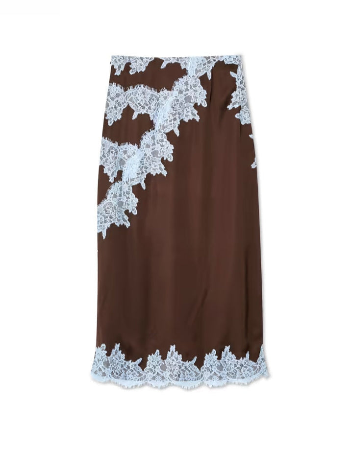 Lace Panel Top and Skirt Set | Elegant Design | Perfect for Special Occasions | Comfortable Fit