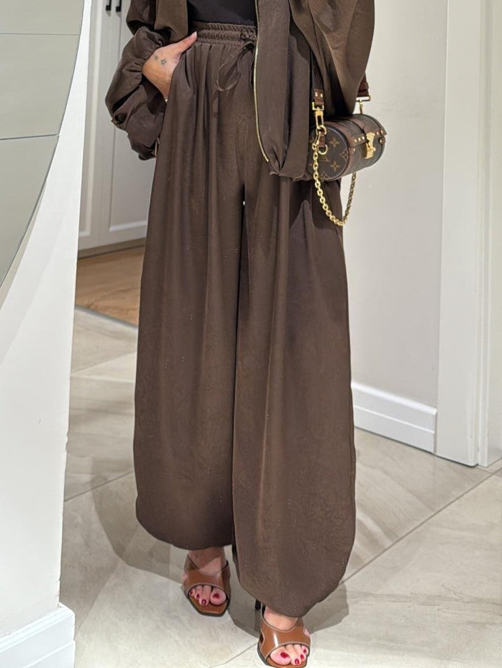 Casual Two-Piece Suit | Jacket and Drawstring Pants | Comfortable Fit | Perfect for Everyday Wear