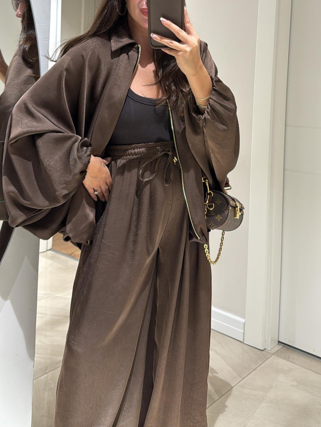Casual Two-Piece Suit | Jacket and Drawstring Pants | Comfortable Fit | Perfect for Everyday Wear