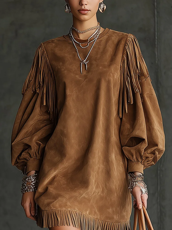 Mini Dress | Soft Suede Fabric | Flattering Fit for Any Occasion | Elegant and Versatile Style