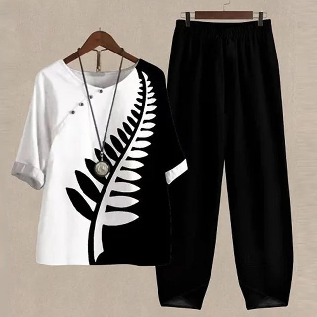 Summer Two-Piece Set for Women | Loose Fit