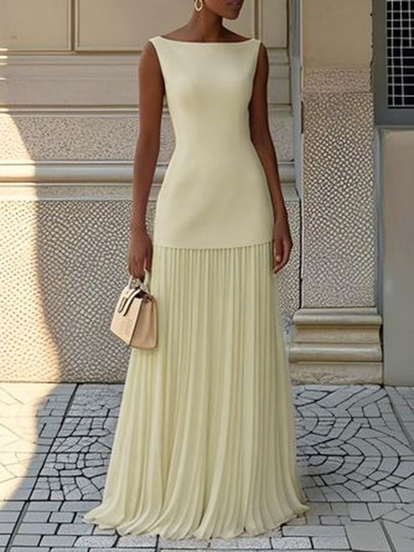 Maxi Dress | Sleeveless Design | Flattering Fit for All Occasions | Lightweight Fabric