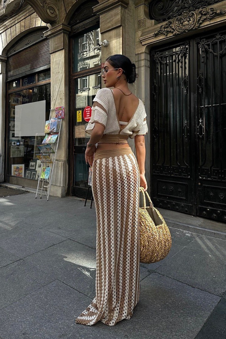 Arika Set | Cozy Caramel Color | Perfect for Layering | Soft Fabric Blend