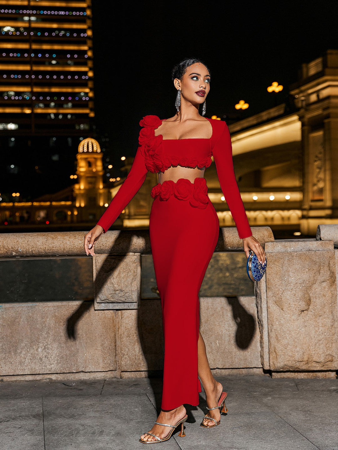 Red Audet Set | Vibrant Color | Perfect for Any Occasion | Comfortable Fabric