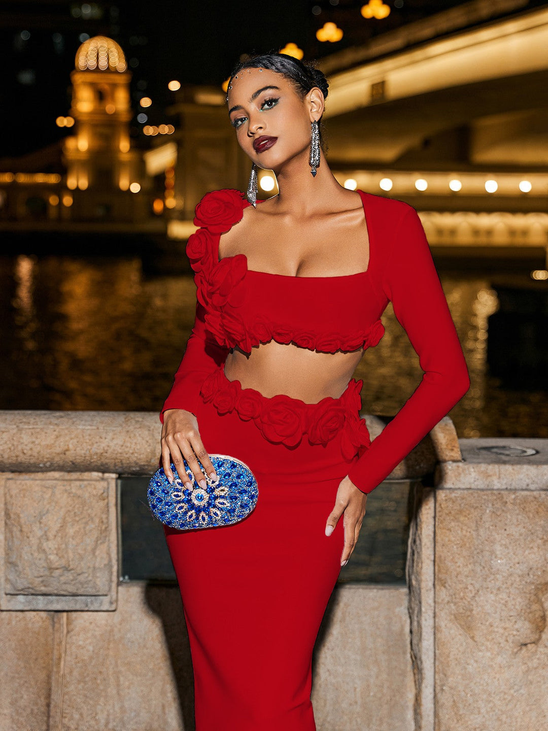 Red Audet Set | Vibrant Color | Perfect for Any Occasion | Comfortable Fabric