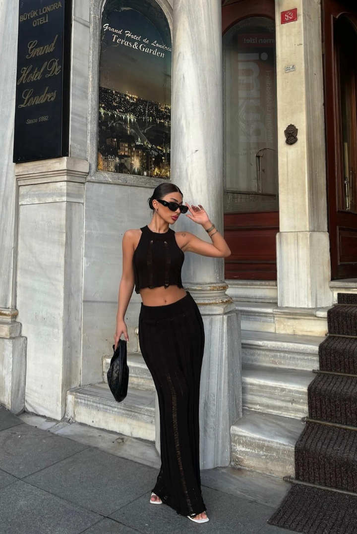 Inara Set | Elegant Black Design | Versatile for Any Occasion | Comfortable and Chic Outfit