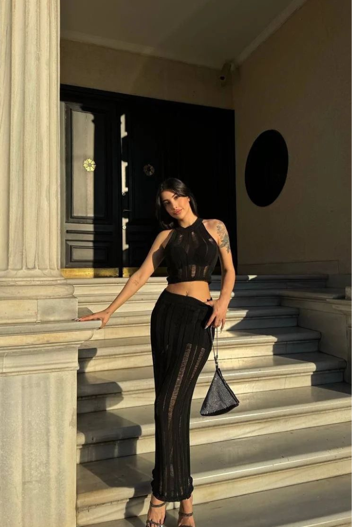 Inara Set | Elegant Black Design | Versatile for Any Occasion | Comfortable and Chic Outfit