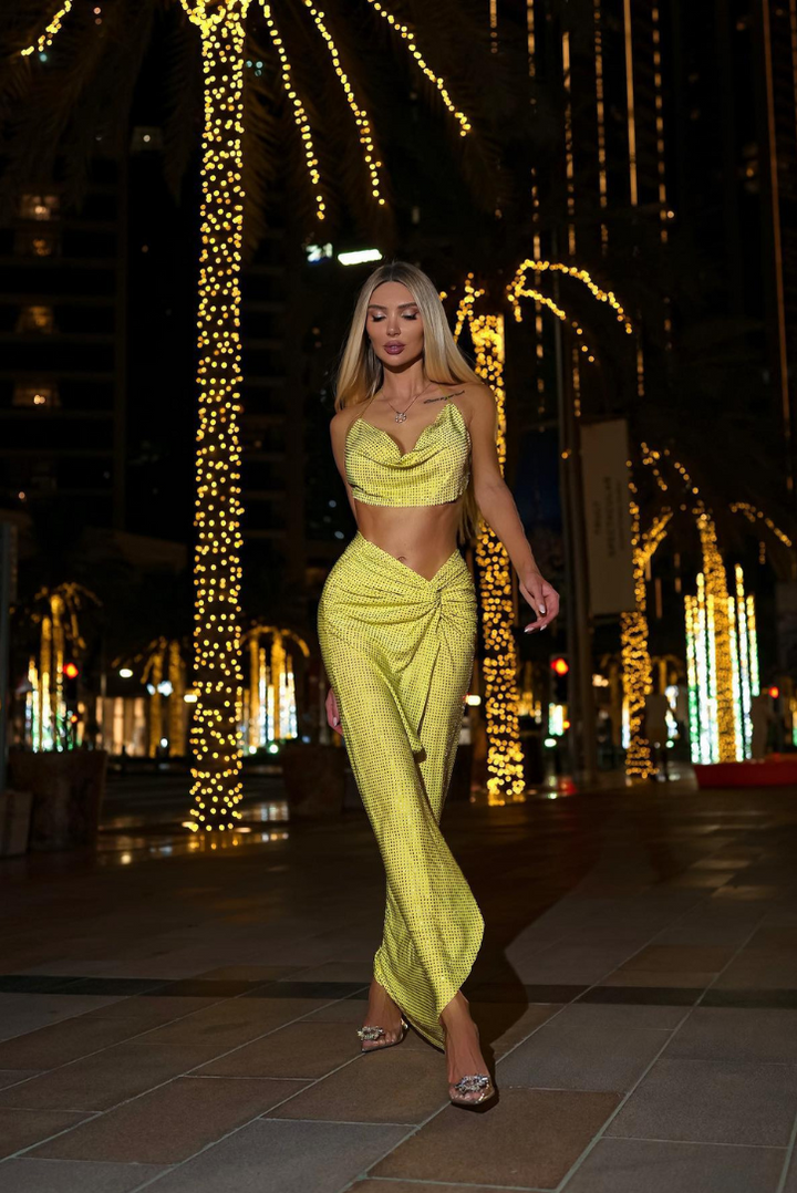 Krystal Set | Vibrant Yellow Color | Perfect for Any Occasion | Comfortable and Chic Design