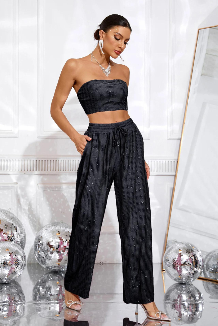 Sparkle Set | Elegant Black Design | Perfect for Special Occasions | Comfortable and Chic