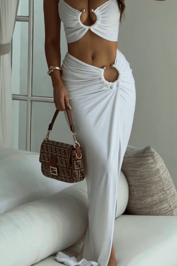 Paros Set | Elegant White Design | Perfect for Any Occasion | Comfortable Fabric
