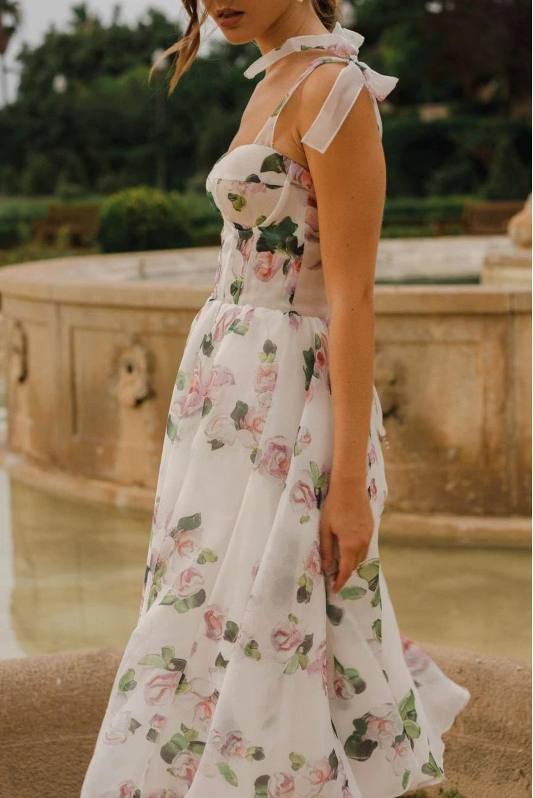 Pippi Floral Midi Dress | Elegant Midi Dress