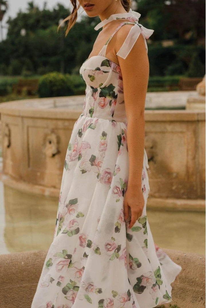 Pippi Floral Midi Dress | Elegant Midi Dress