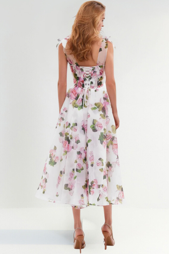 Pippi Floral Midi Dress | Elegant Midi Dress