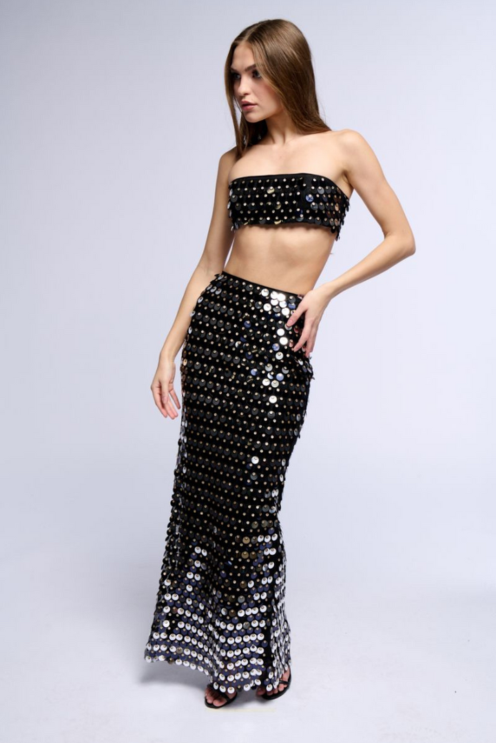 Sequins Set | Elegant Black Design | Perfect for Parties and Events | Comfortable Fit
