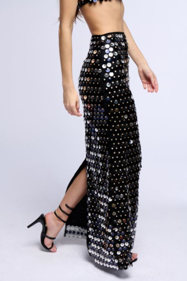 Sequins Set | Elegant Black Design | Perfect for Parties and Events | Comfortable Fit