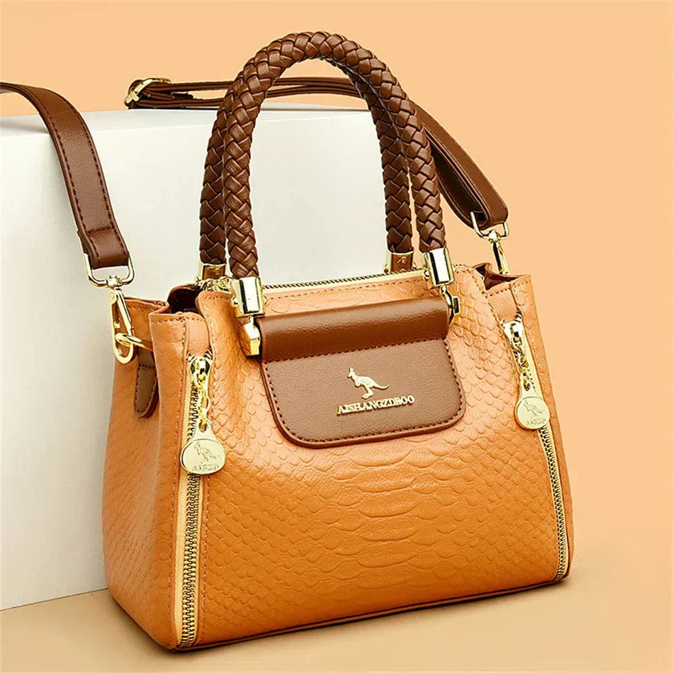 Large Capacity Leather Bag | Spacious Design | Perfect for Daily Use | Durable and Elegant Material