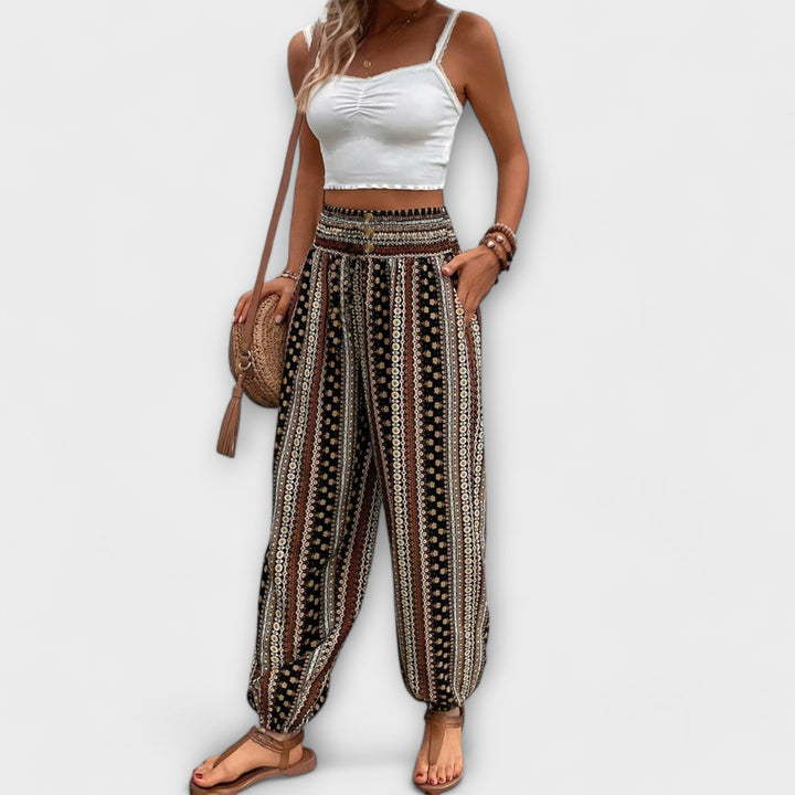 Ethnic Print Pants | Unique Pattern Design | Comfortable Fit | Lightweight Cotton Fabric