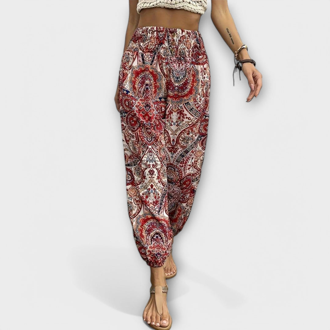 Ethnic Print Pants | Unique Pattern Design | Comfortable Fit | Lightweight Cotton Fabric