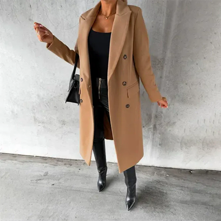 Chaya | Women's Winter Long Trench Coat | Warm