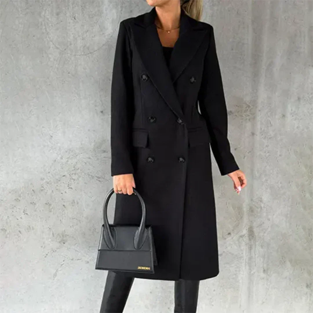 Chaya | Women's Winter Long Trench Coat | Warm