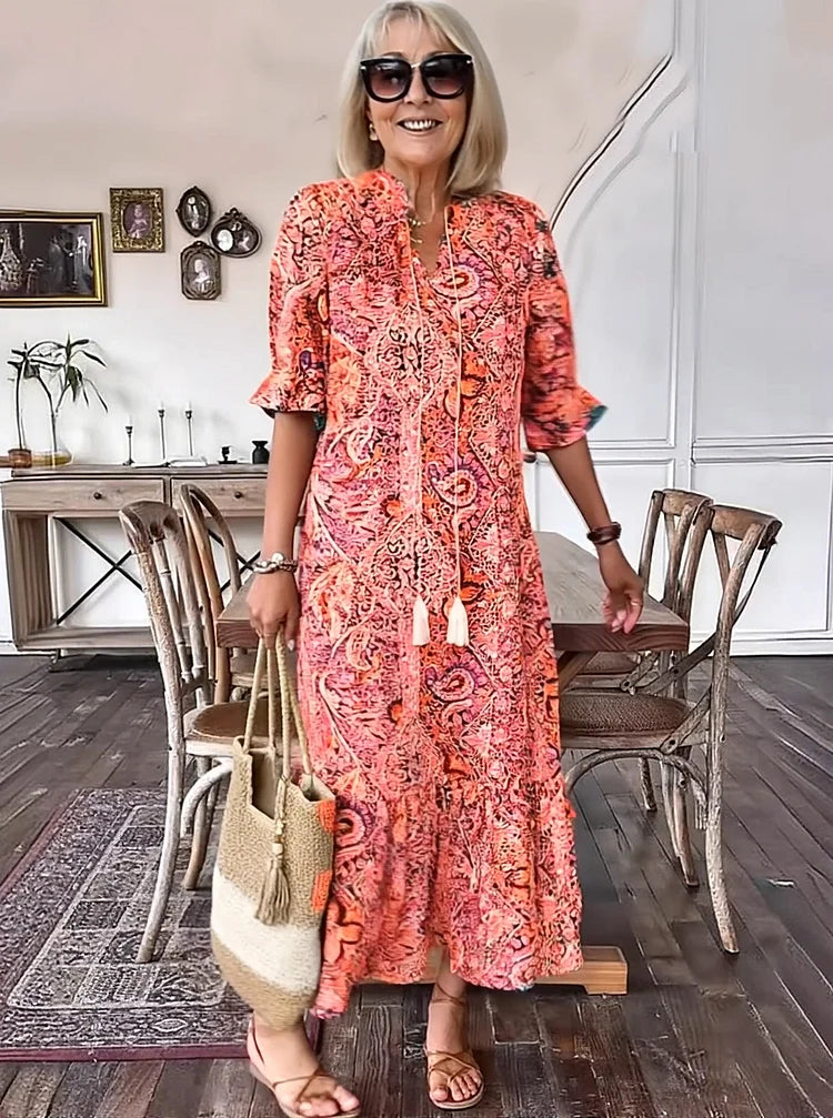Maxi Dress | Flattering Silhouette | Perfect for Any Occasion | Lightweight Fabric