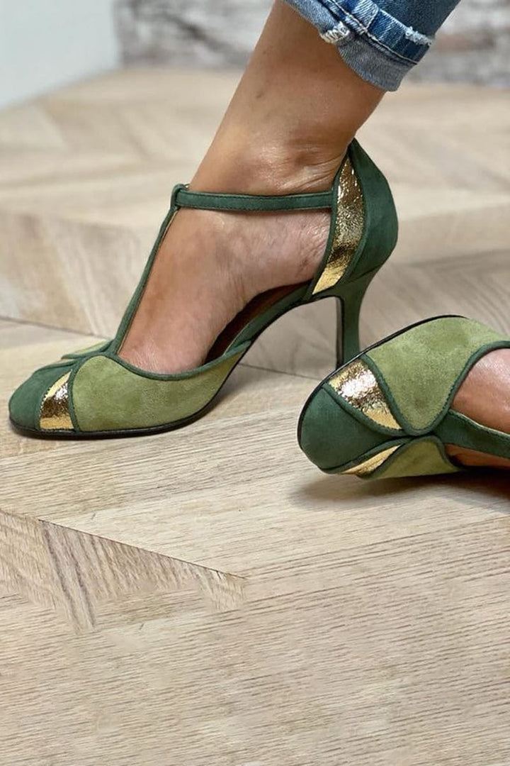 Alona | Women's Patchwork Pumps