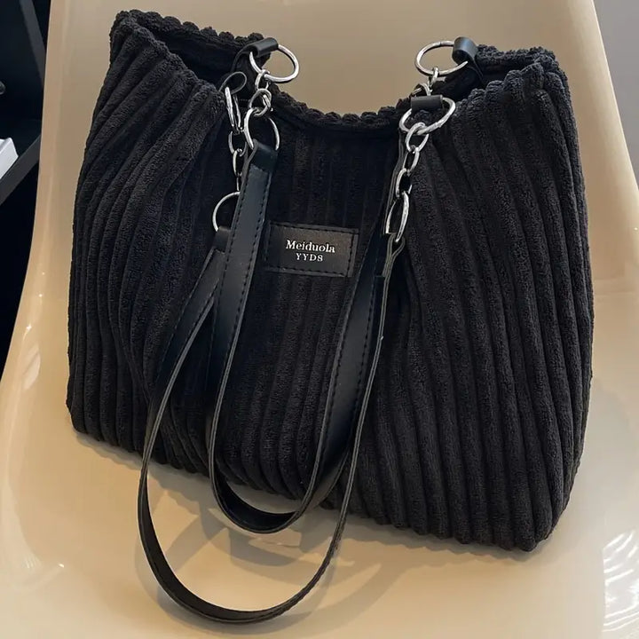 Large Capacity Tote Bag | Durable Corduroy Material | Perfect for Everyday Use