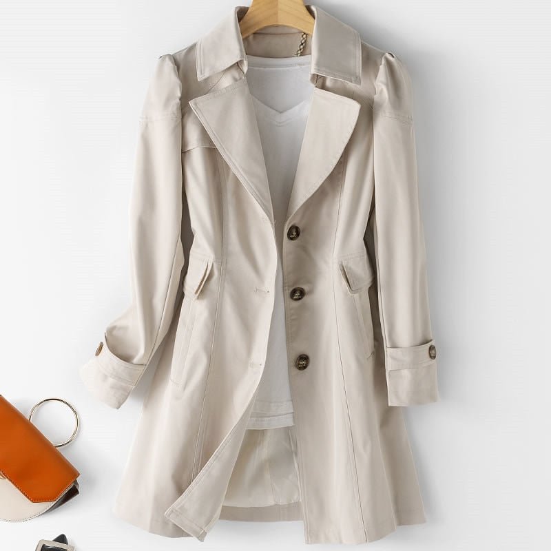 Wrenlee | Women's Casual Trench Coat | Button Down