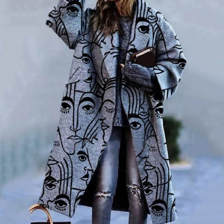 Karliney | Winter Long Trench Coat Women | Warm