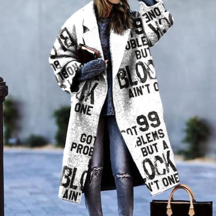 Karliney | Winter Long Trench Coat Women | Warm