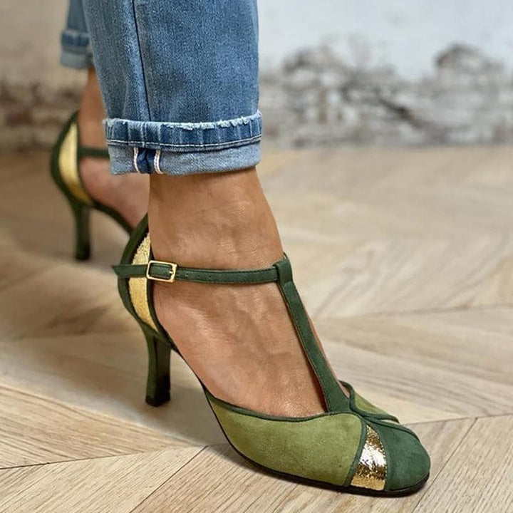 Alona | Women's Patchwork Pumps