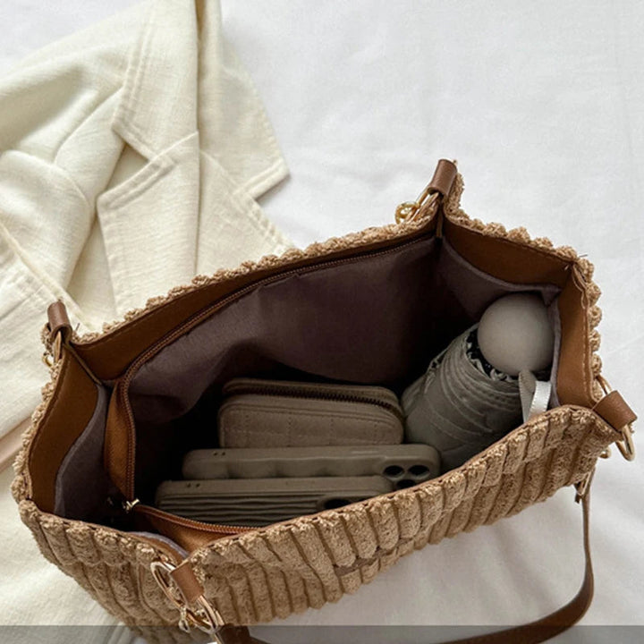 Large Capacity Tote Bag | Durable Corduroy Material | Perfect for Everyday Use