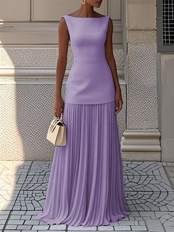Maxi Dress | Sleeveless Design | Flattering Fit for All Occasions | Lightweight Fabric