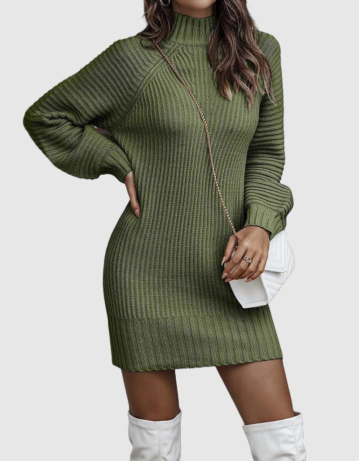 High Neck Winter Dress | Elegant Design | Perfect for Cold Weather | Women's Fashion