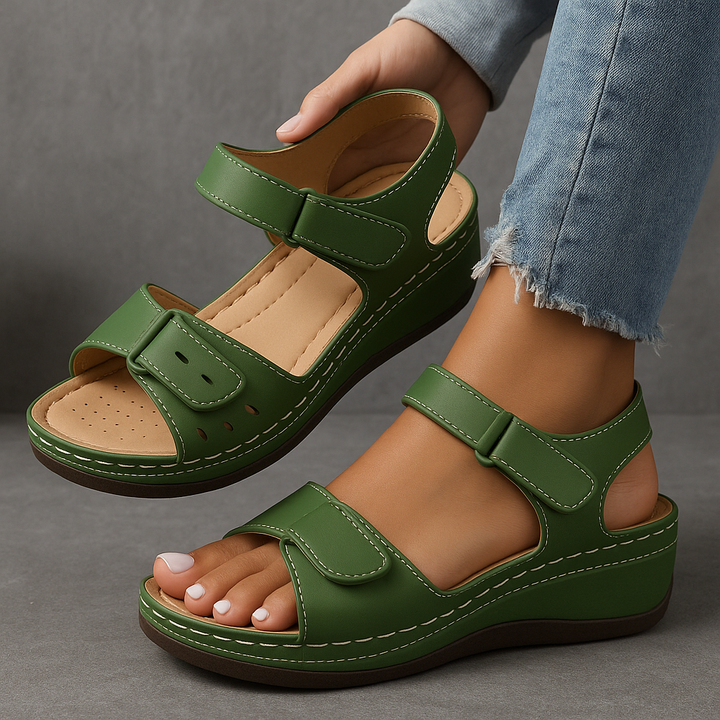 Orthopedic Sandals | Comfortable Wedge Heel | Supportive Design for All-Day Wear | Casual Footwear