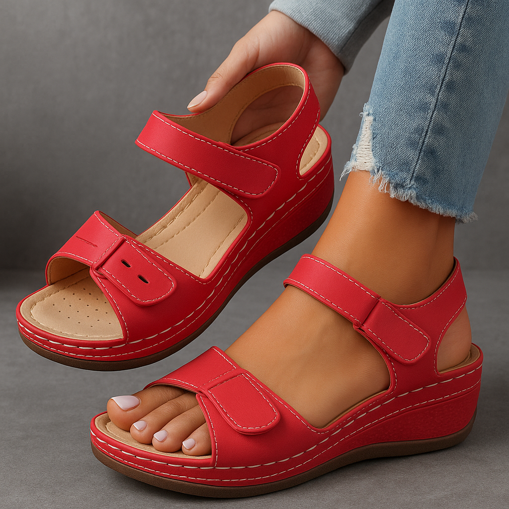 Orthopedic Sandals | Comfortable Wedge Heel | Supportive Design for All-Day Wear | Casual Footwear