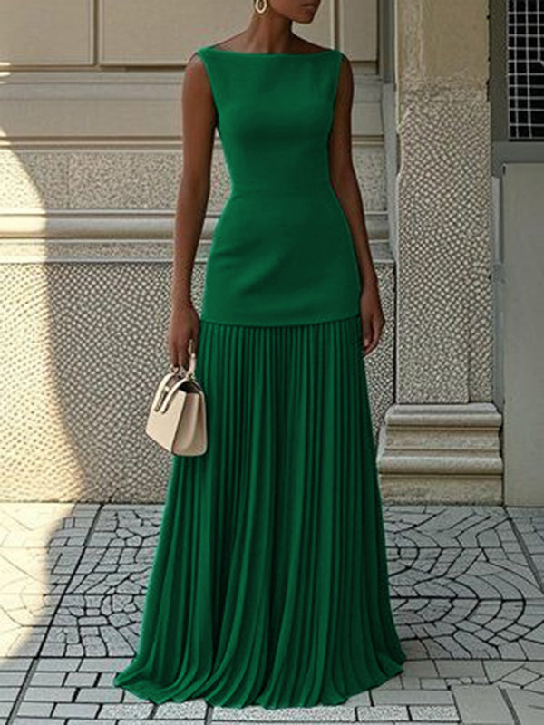 Maxi Dress | Sleeveless Design | Flattering Fit for All Occasions | Lightweight Fabric