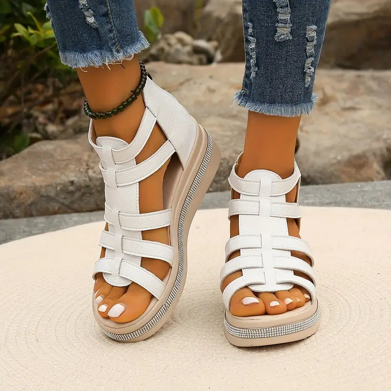 Comfort Sandals | Rhinestone Embellishments | Stylish and Comfortable Design | Perfect for Everyday Wear