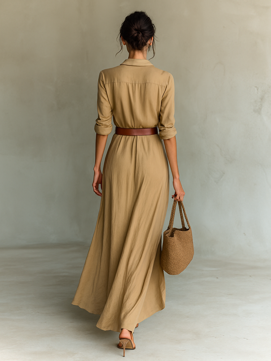 Maxi Dress | Elegant Drape Design | Perfect for Special Occasions | Lightweight and Flowing Fabric