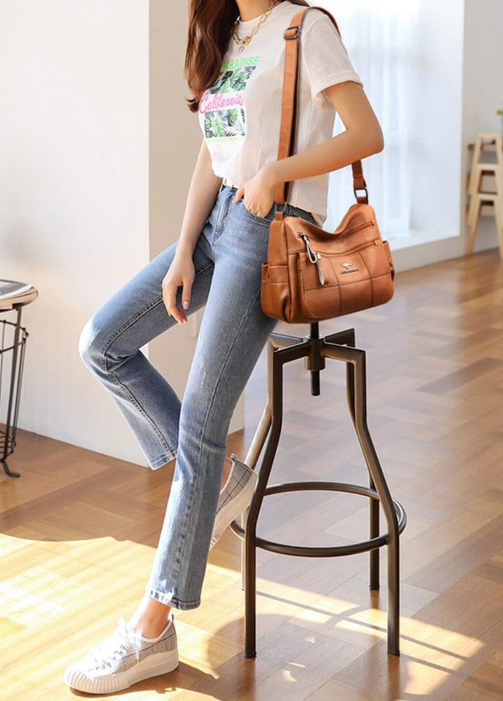 Leather Bag | Elegant Design | Versatile for Everyday Use | Premium Quality Material