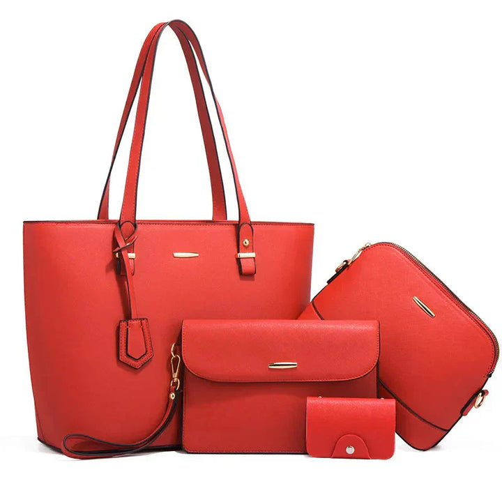 Leather Handbag Set | 3-Piece Design | Versatile for Everyday Use | Includes Tote and Shoulder Bag