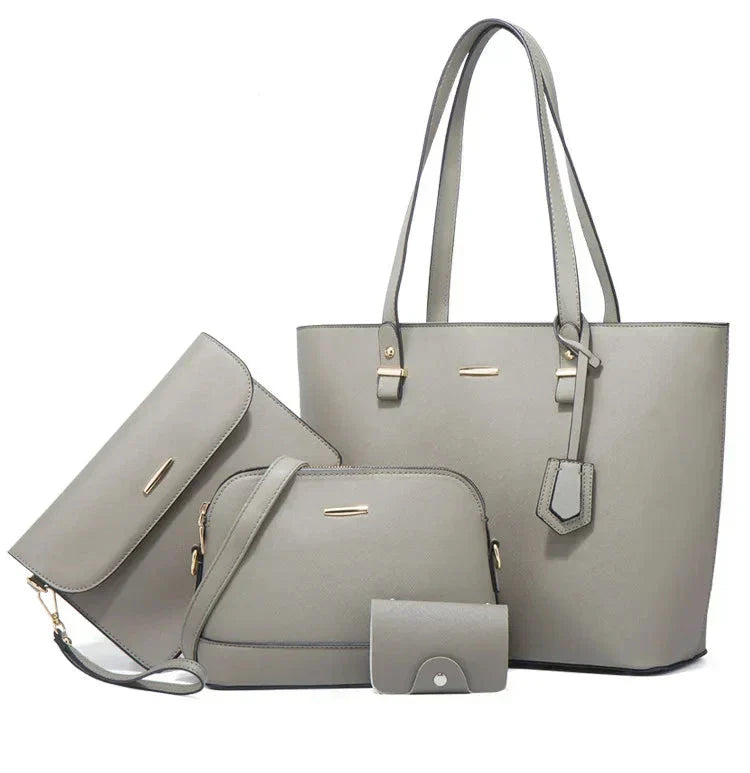 Leather Handbag Set | 3-Piece Design | Versatile for Everyday Use | Includes Tote and Shoulder Bag