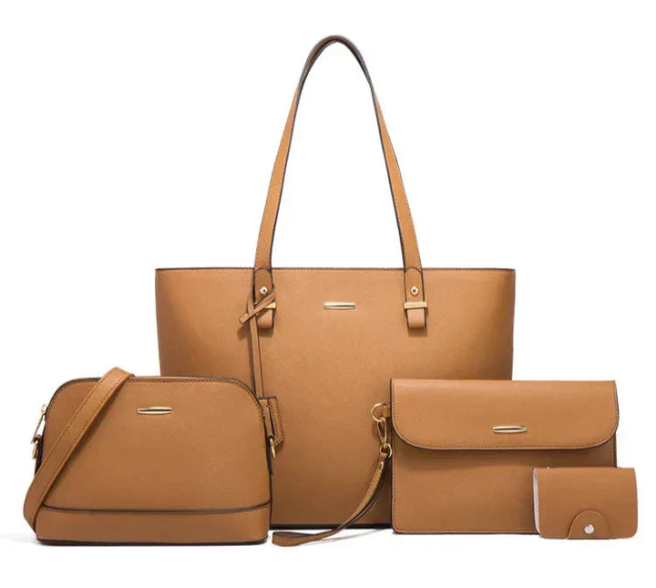 Leather Handbag Set | 3-Piece Design | Versatile for Everyday Use | Includes Tote and Shoulder Bag