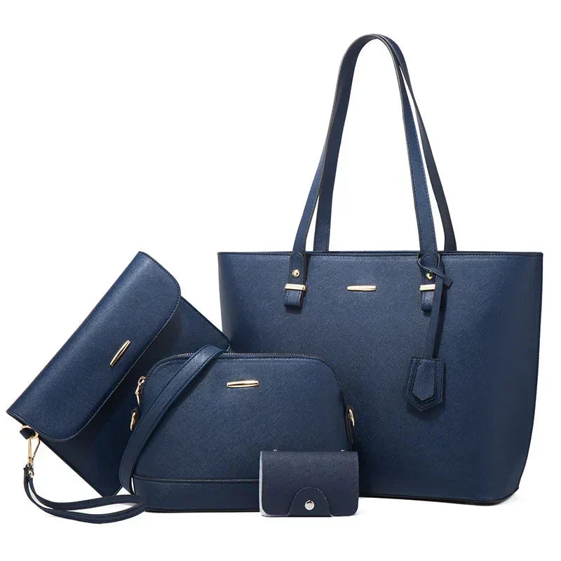 Leather Handbag Set | 3-Piece Design | Versatile for Everyday Use | Includes Tote and Shoulder Bag